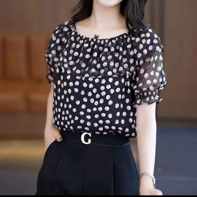 New Fashion Korean Fashion Chiffon Blouse