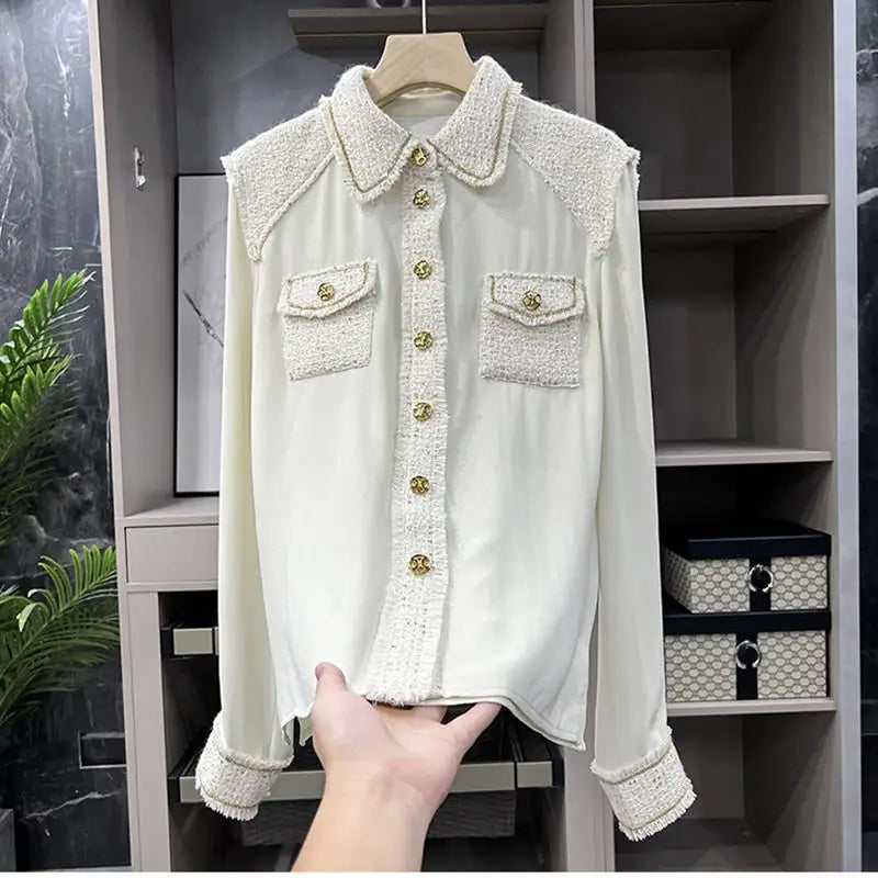 ChicStyle Moda Camicetta Donna con Maniche Lunghe