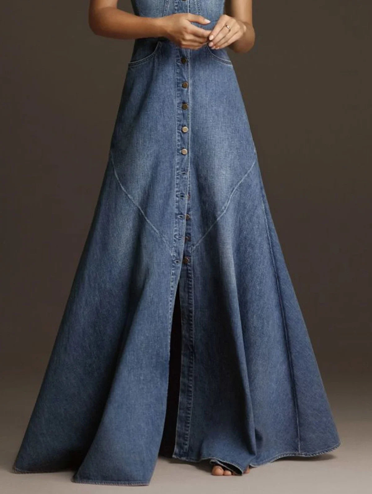 ModeStijl's Stijlvolle Denim Tankjurk voor Dames