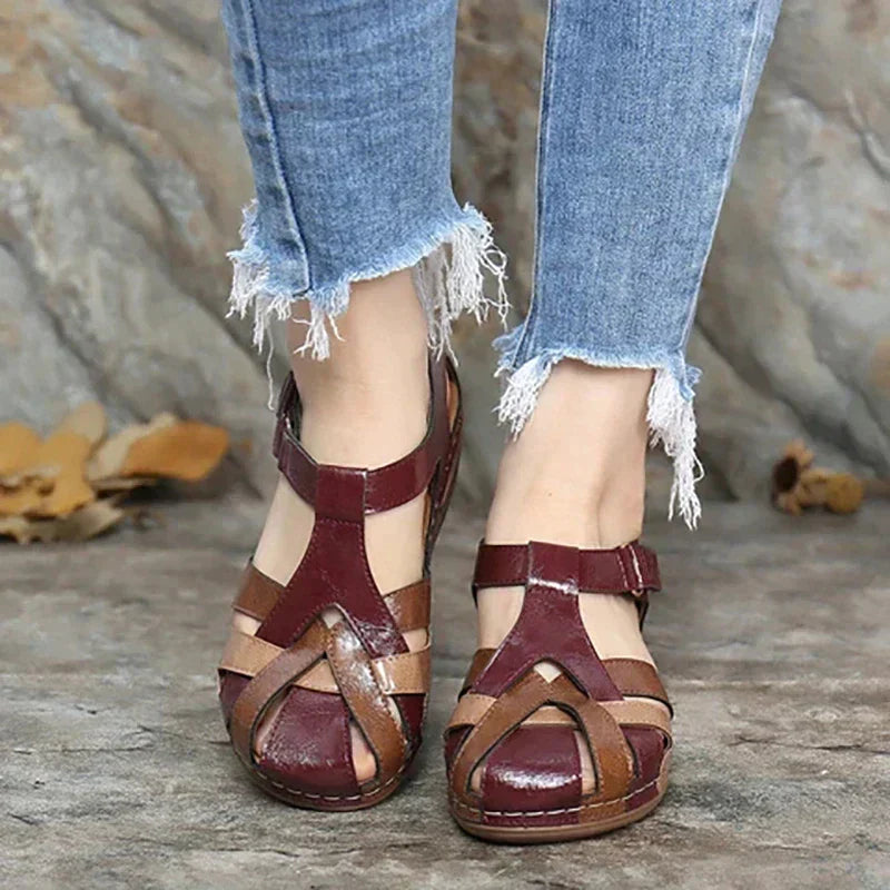 Velanora - Orthopädische Komfort-Keilsandalen