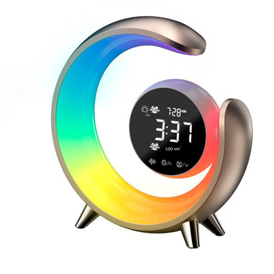 Sveglia Digitale Moderna con Luce a Gradiente Colore