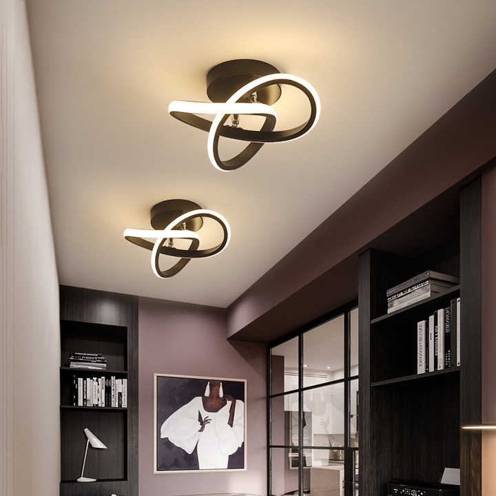 Moderne LED Plafondlamp met Gedraaide Vorm