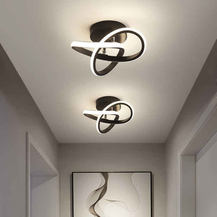 Moderne LED Plafondlamp met Gedraaide Vorm