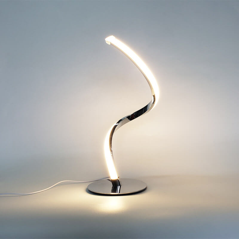 Moderne LED Spiraltischlamp