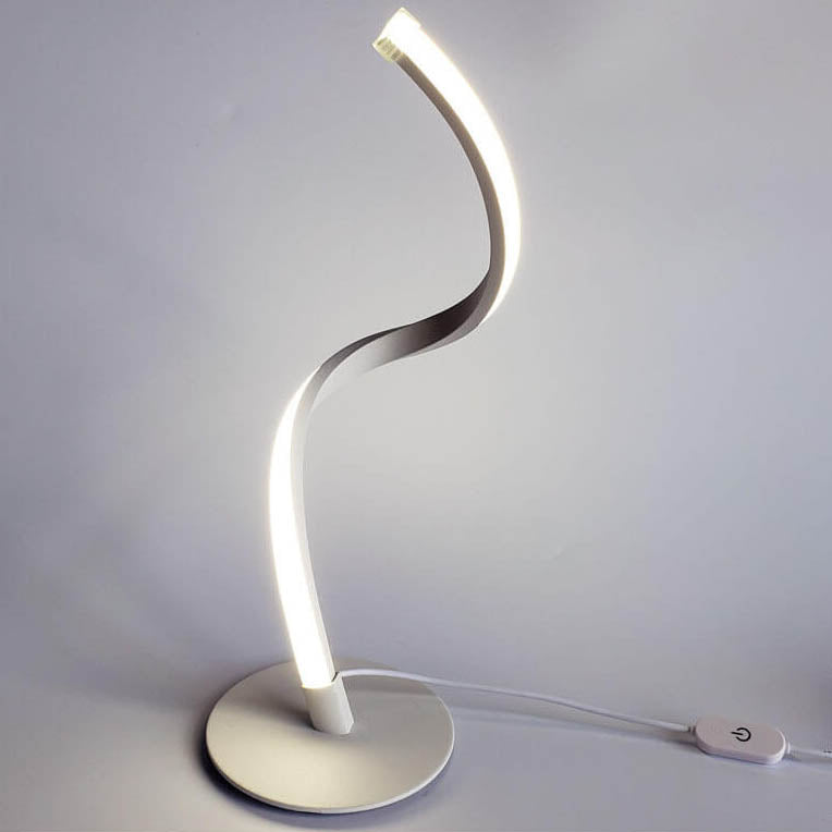 Moderne LED Spiraltischlamp