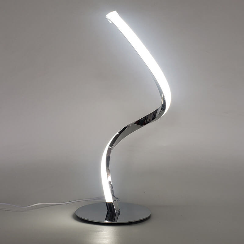 Moderne LED Spiraltischlamp