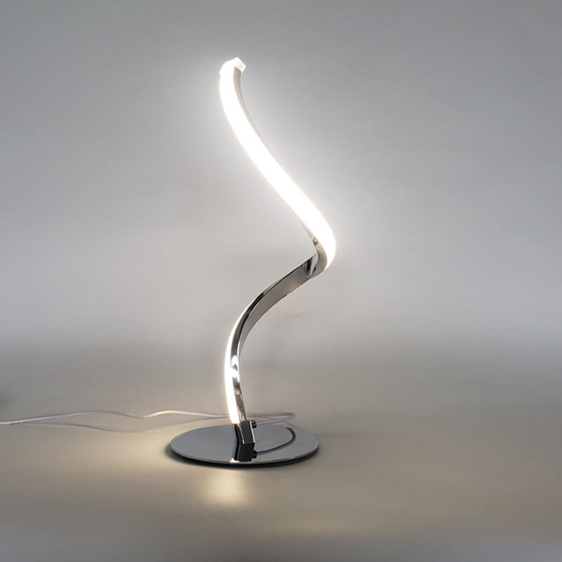 Moderne LED Spiraltischlamp