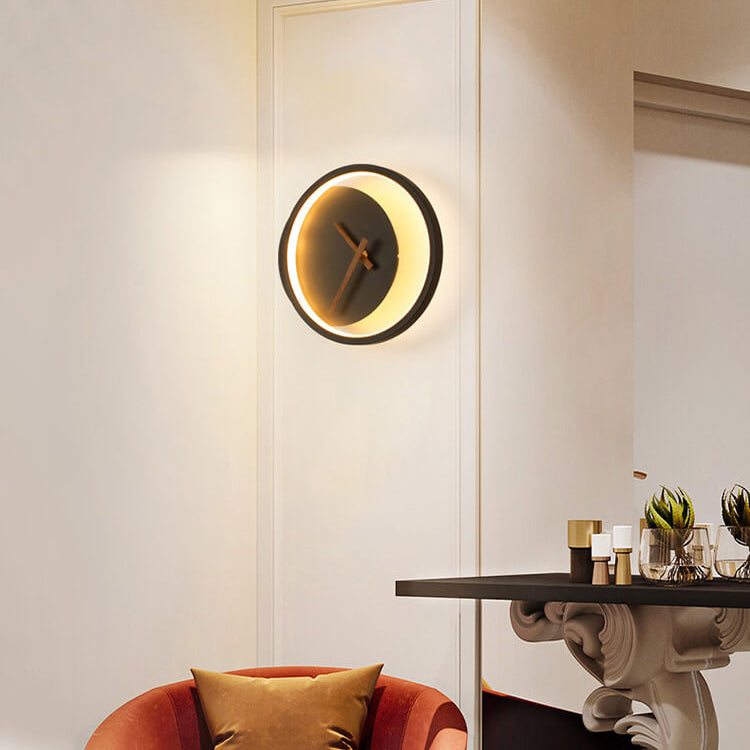 Orologio da parete LED moderno con design della luna