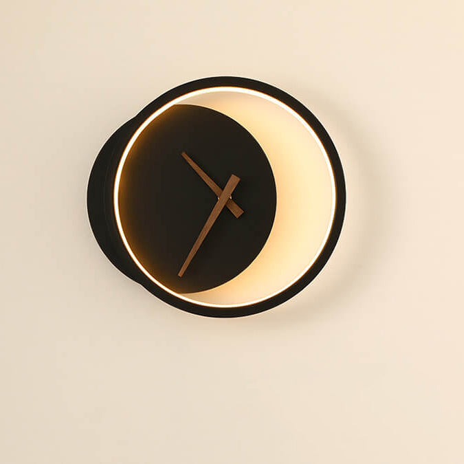 Orologio da parete LED moderno con design della luna