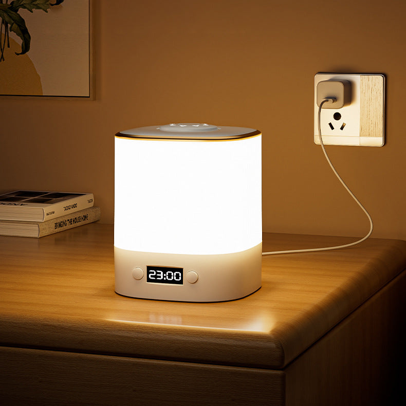 Modern LED Alarm Clock with Built-in Table Lamp