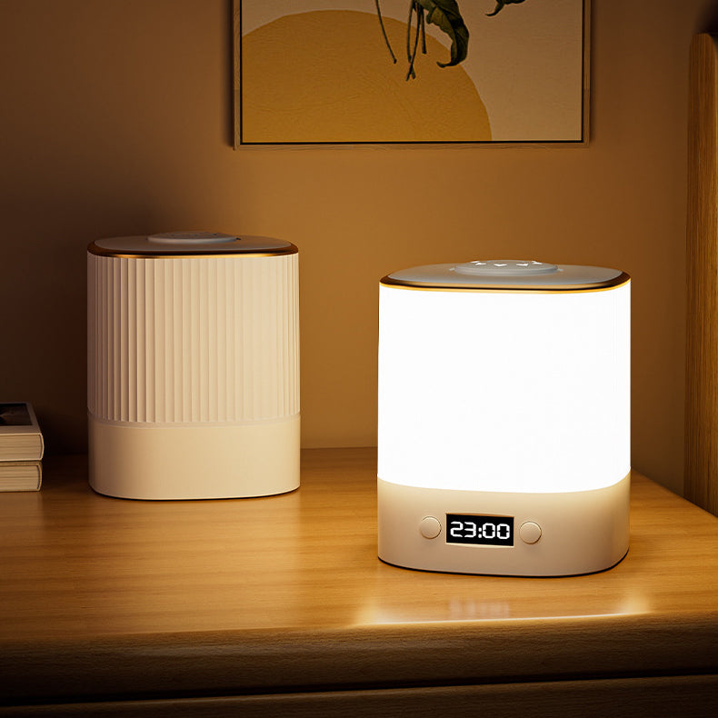 Modern LED Alarm Clock with Built-in Table Lamp