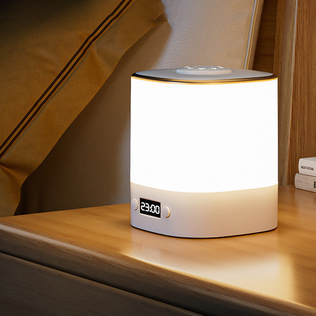 Modern LED Alarm Clock with Built-in Table Lamp