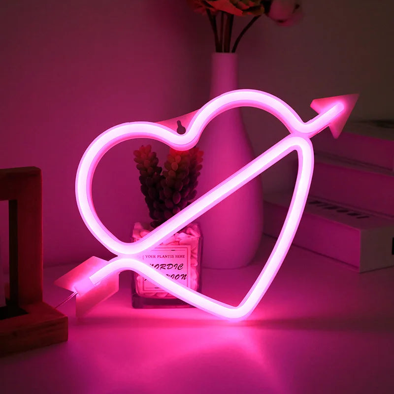 Lampada da parete LED al neon moderna