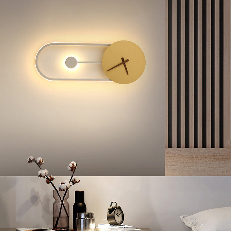 Moderne Pendel Wandklok met Ingebouwde