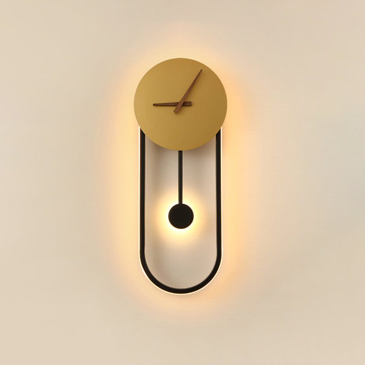 Moderne Pendel Wandklok met Ingebouwde