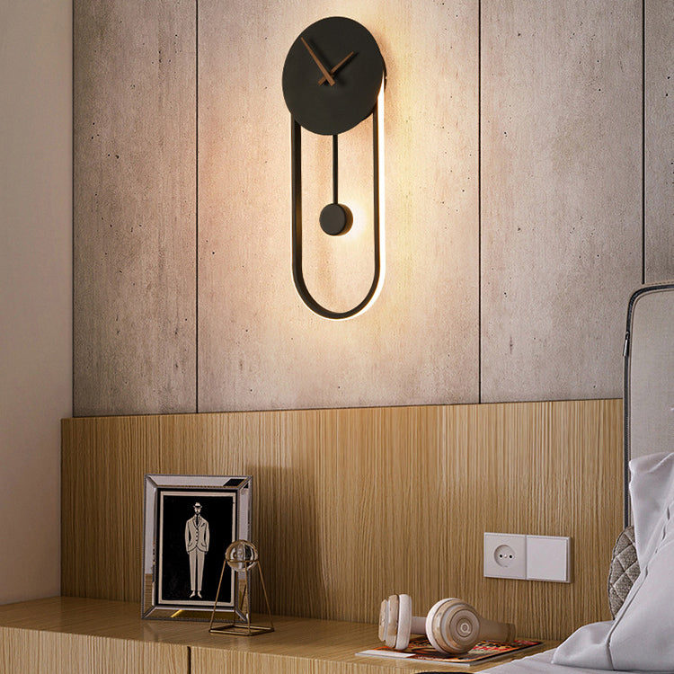 Moderne Pendel Wandklok met Ingebouwde