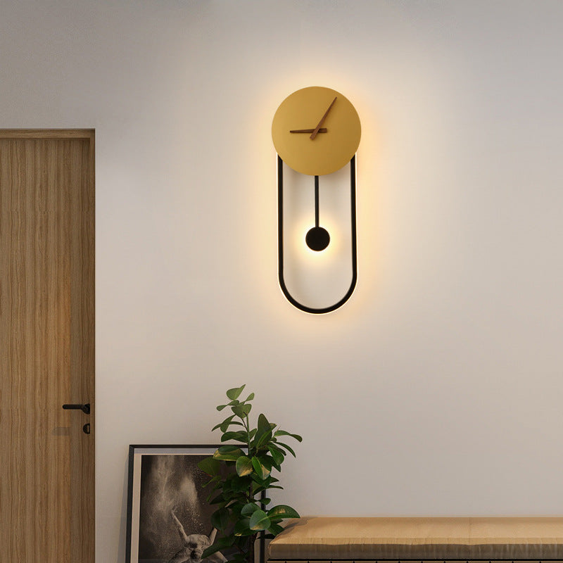 Moderne Pendel Wandklok met Ingebouwde