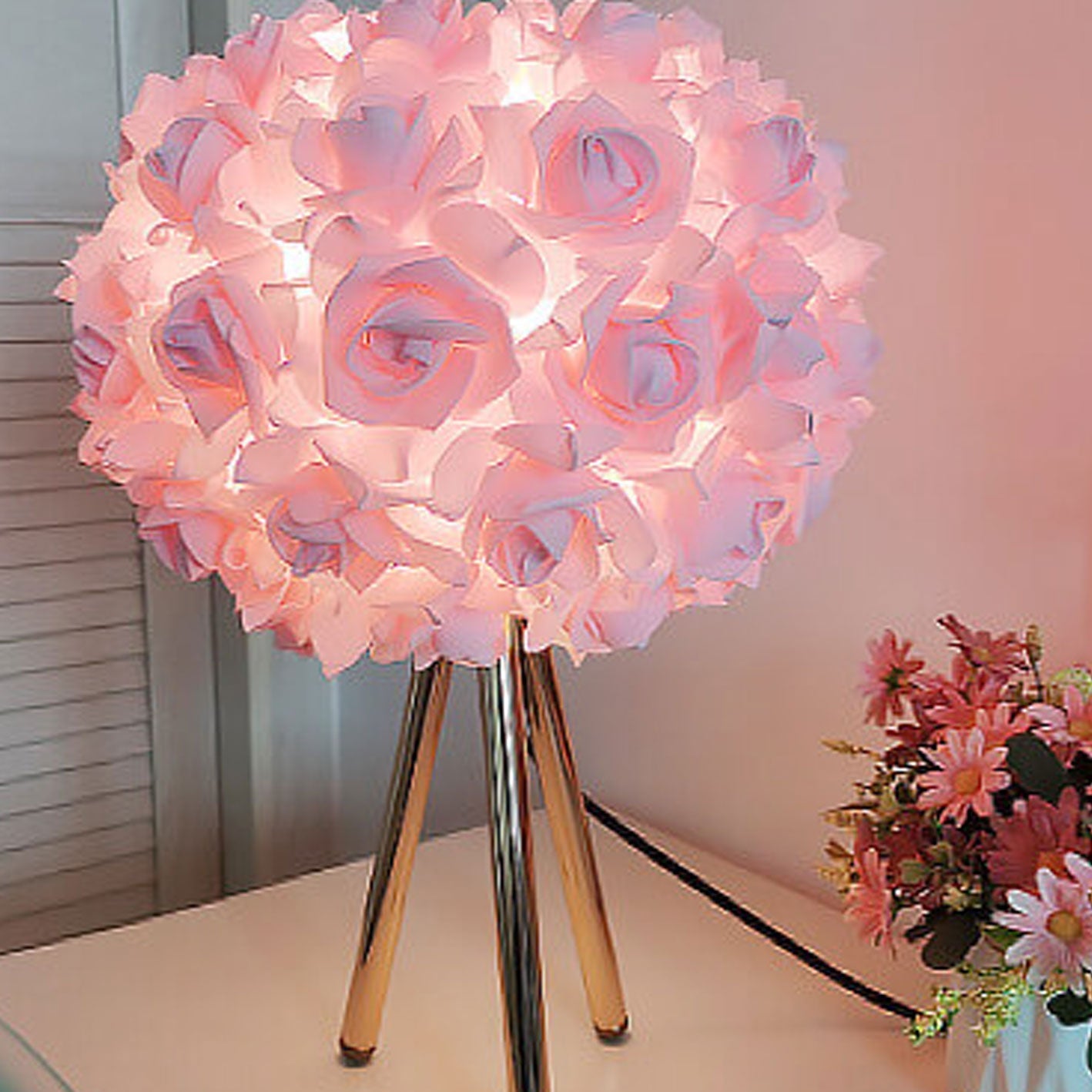 Moderne Rozenvorm LED-Tafellamp