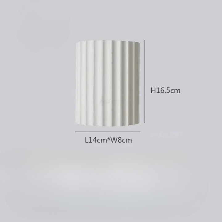 Moderne cilinderwandlamp met ribben