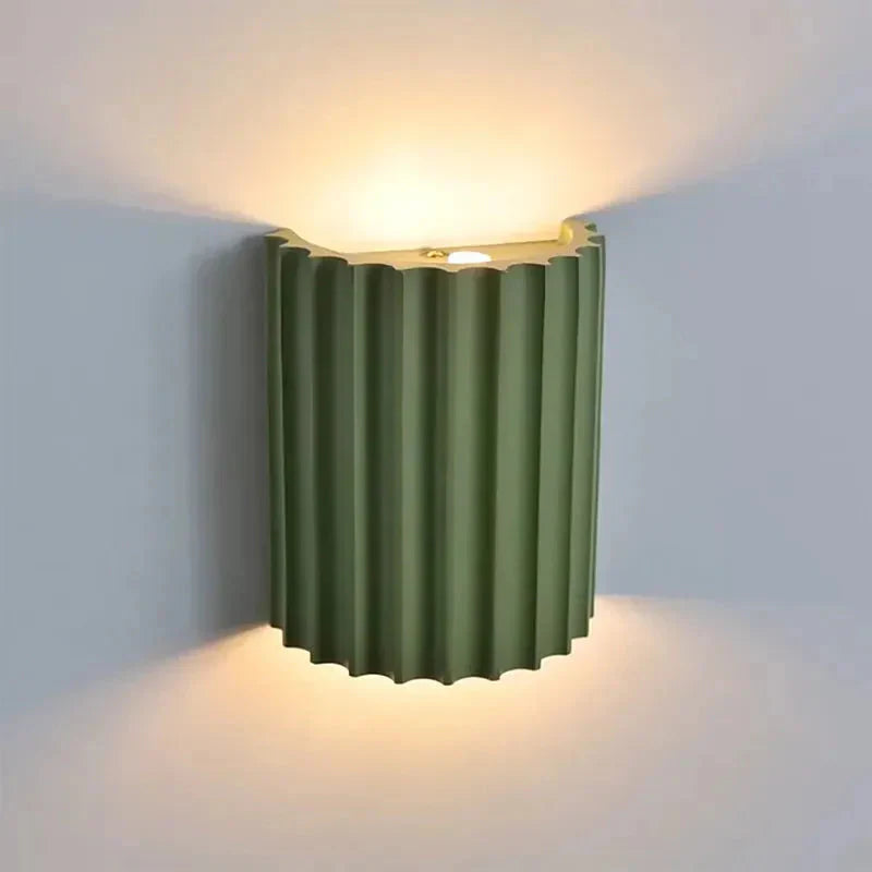 Lampada da parete LED moderna scanalata