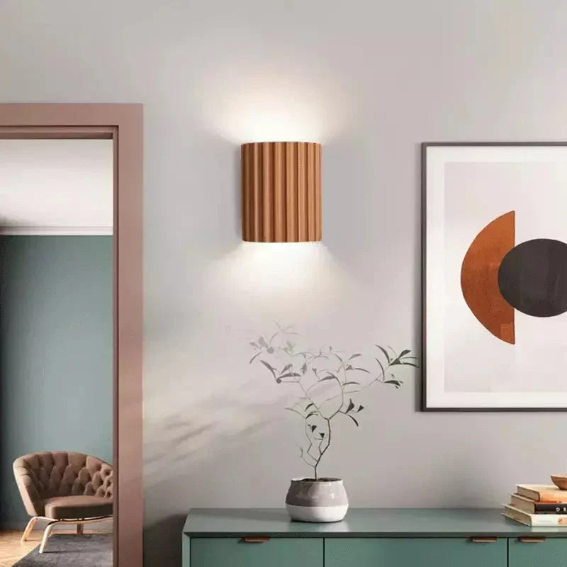 Lampada da parete LED moderna scanalata