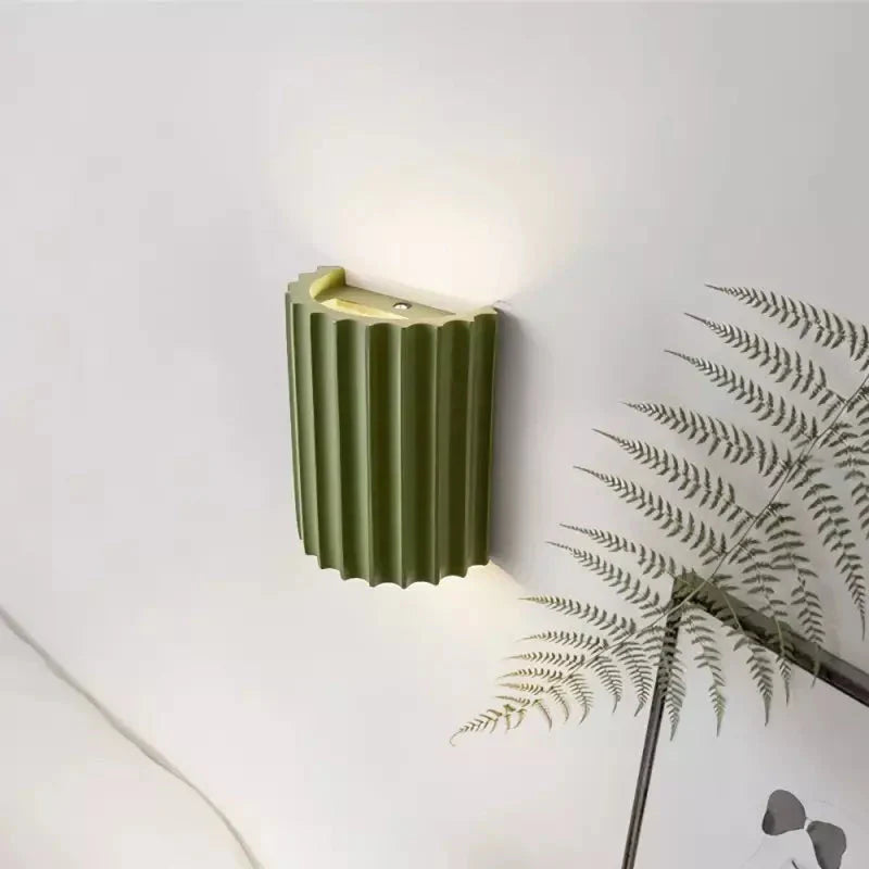 Lampada da parete LED moderna scanalata