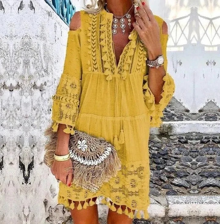 Monika | Boho feestelijke casual jurk