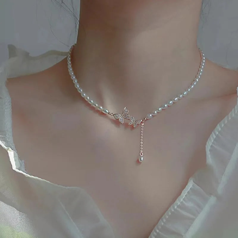 Nova Parels en Vlinders Ketting