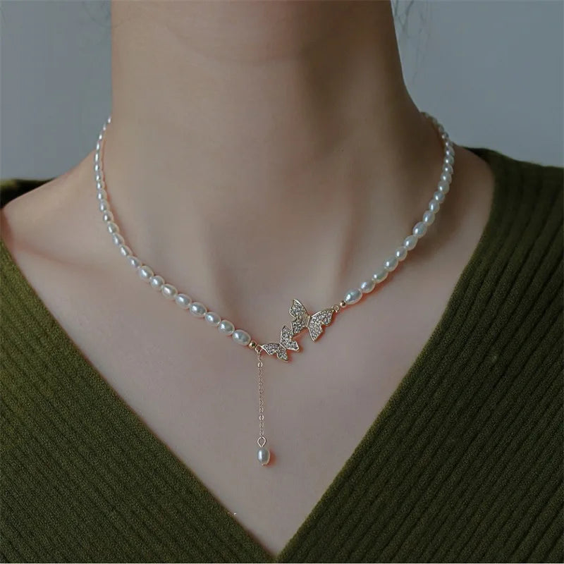 Nova Parels en Vlinders Ketting