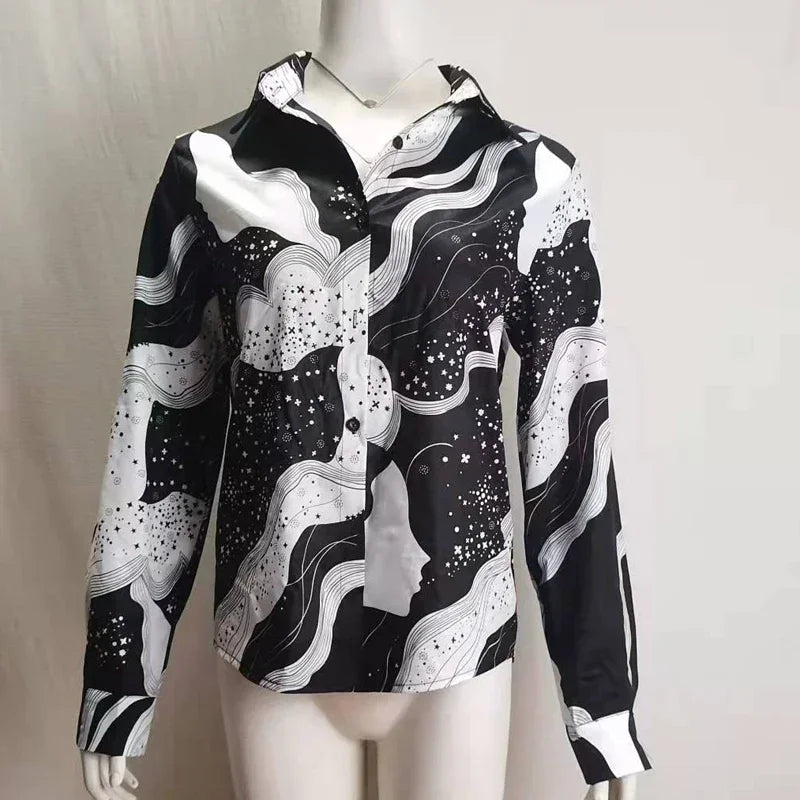 RetroChic Gestreiftes Hemd