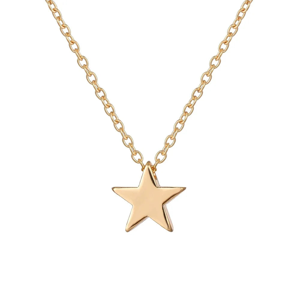 Enchanting Silver Star Pendant Necklace