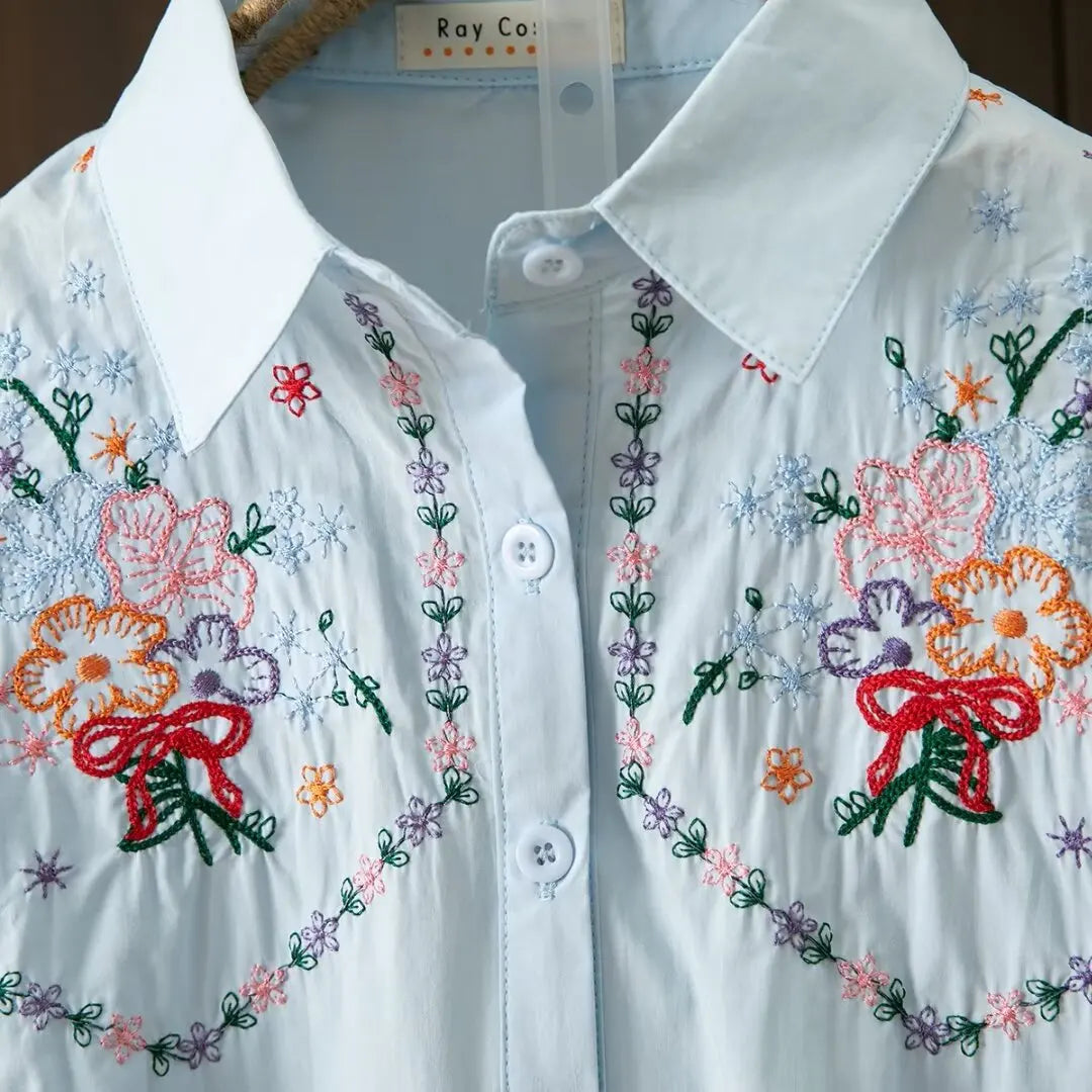 Camicia trasparente in cotone per donna Katoenen