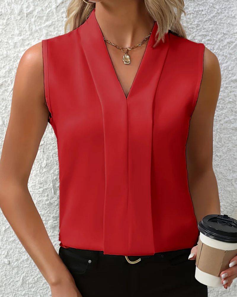 Nicole | Top casual ampio con scollo a V