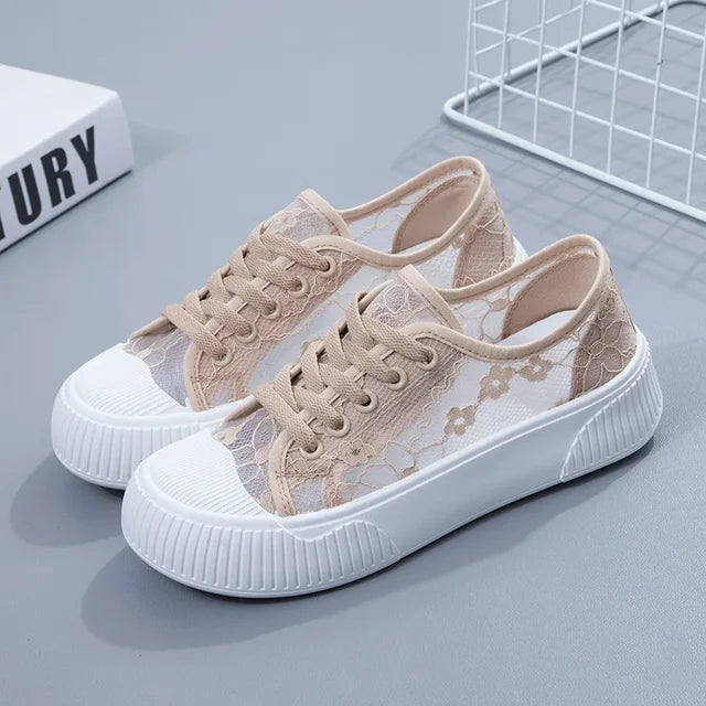 Luna elegante florale Mesh-Sneaker