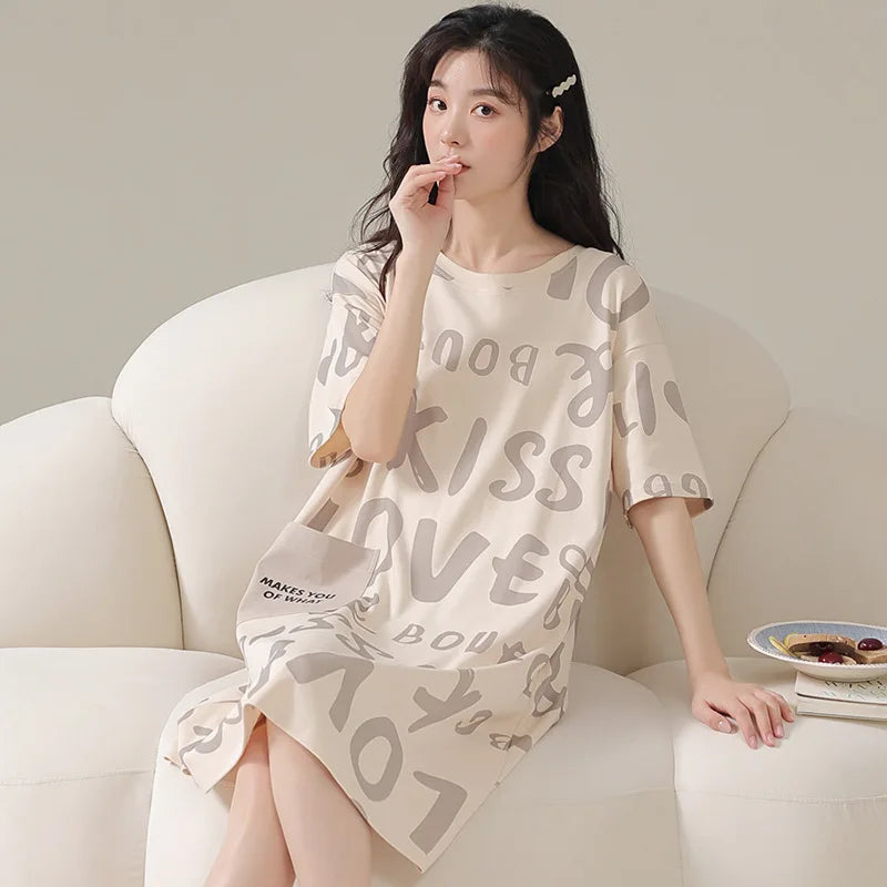 DreamWear Dames Nacht's Rust Jurk