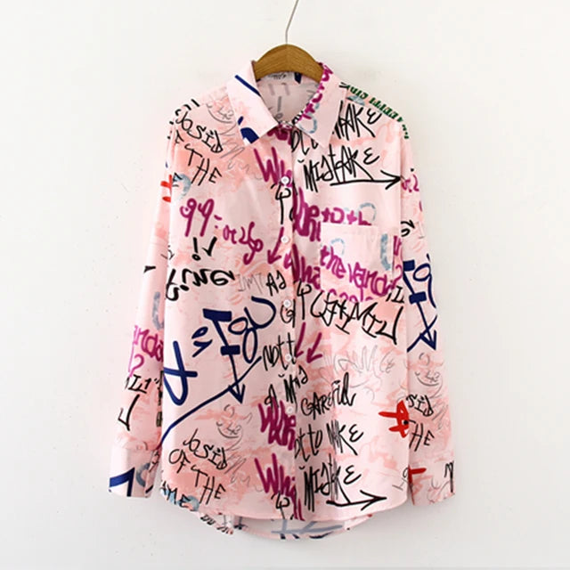 FloraChique Elegante Drukpatroon Damesblouse