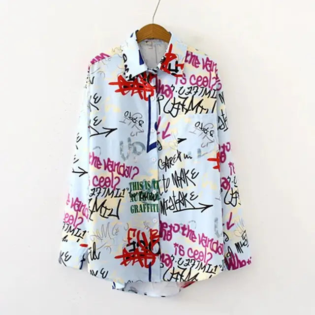 FloraChique Elegante Drukpatroon Damesblouse
