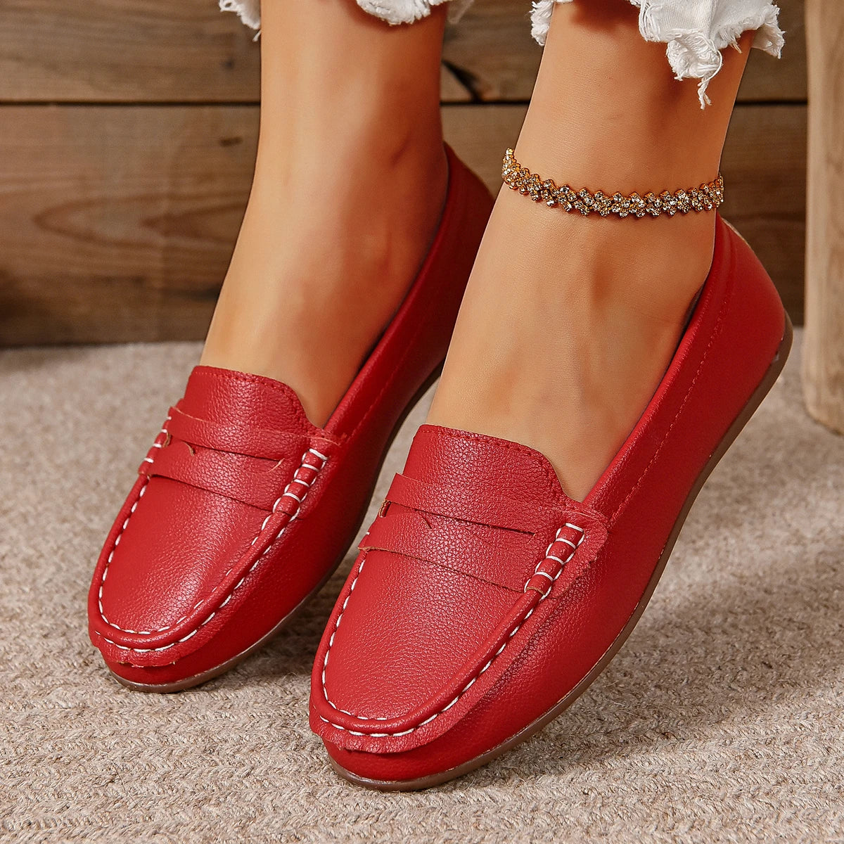 Luxe Comfort Zomer Flats van Aurora Stijl