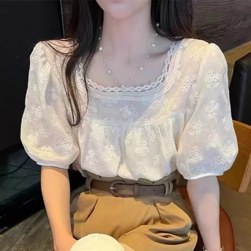 Elegante Sommer Chiffon Bluse für Damen