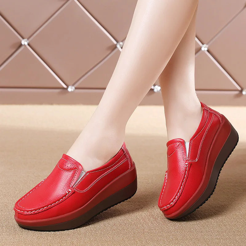 Nieuwe Platform Flats Loafers voor Dames - Stijlvolle Comfortabele Wandelsneakers