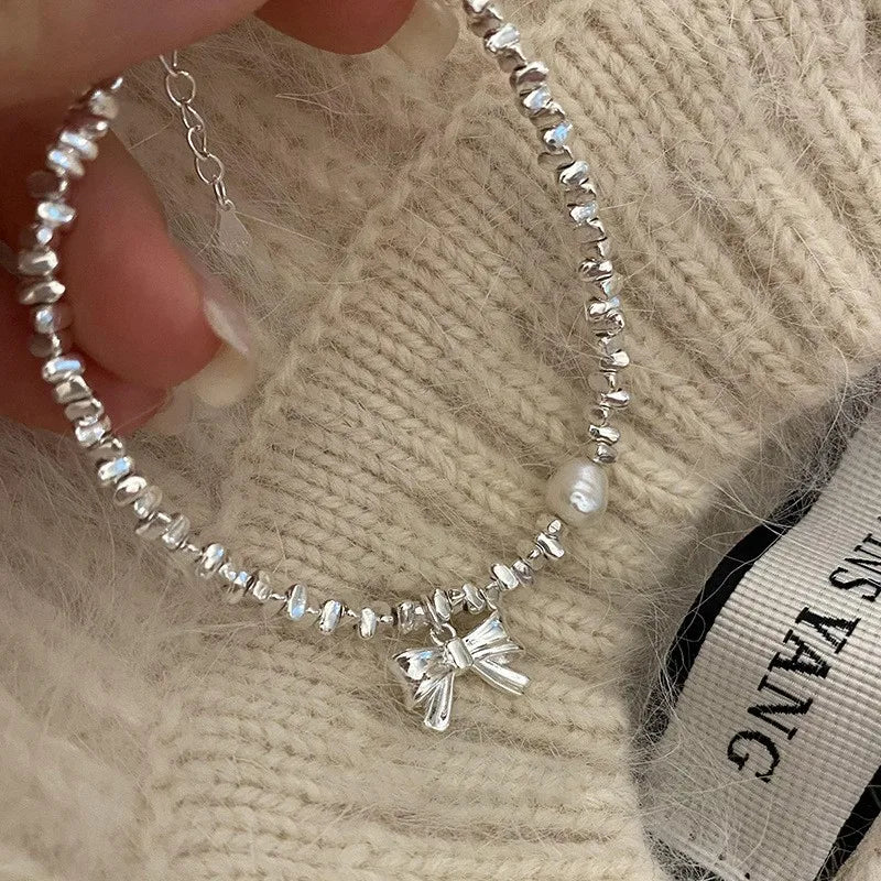 Sweet Harmony New Vintage Crystal Star Pentagram Pearl Bracelet