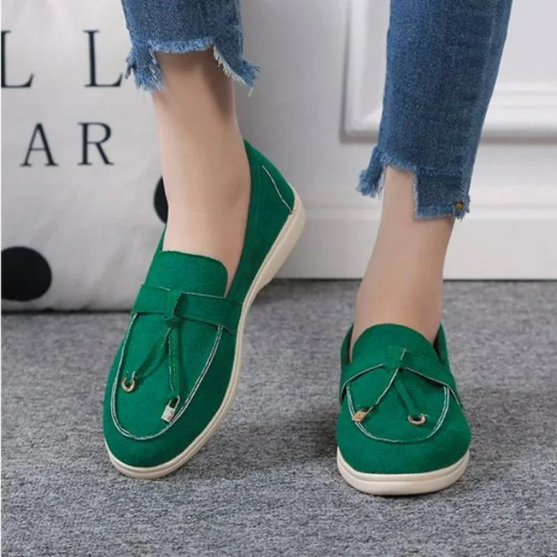 FashionWalk Leather Cashmere Loafers