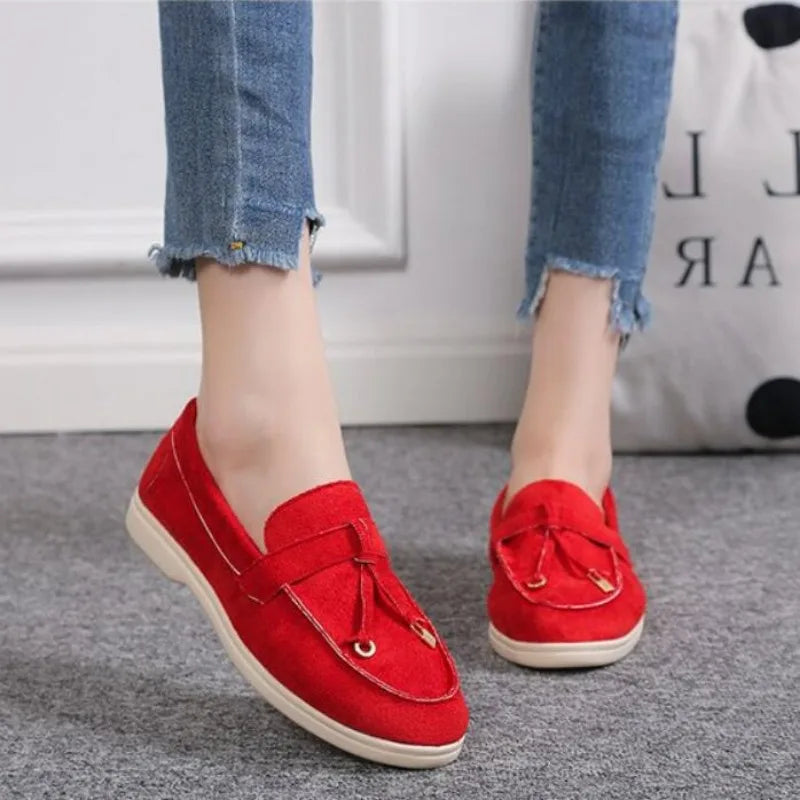 FashionWalk Leather Cashmere Loafers