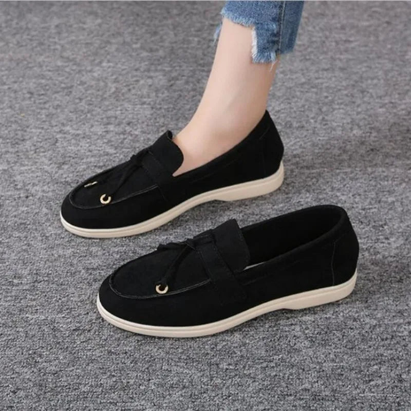 FashionWalk Leder Kaschmir Loafers