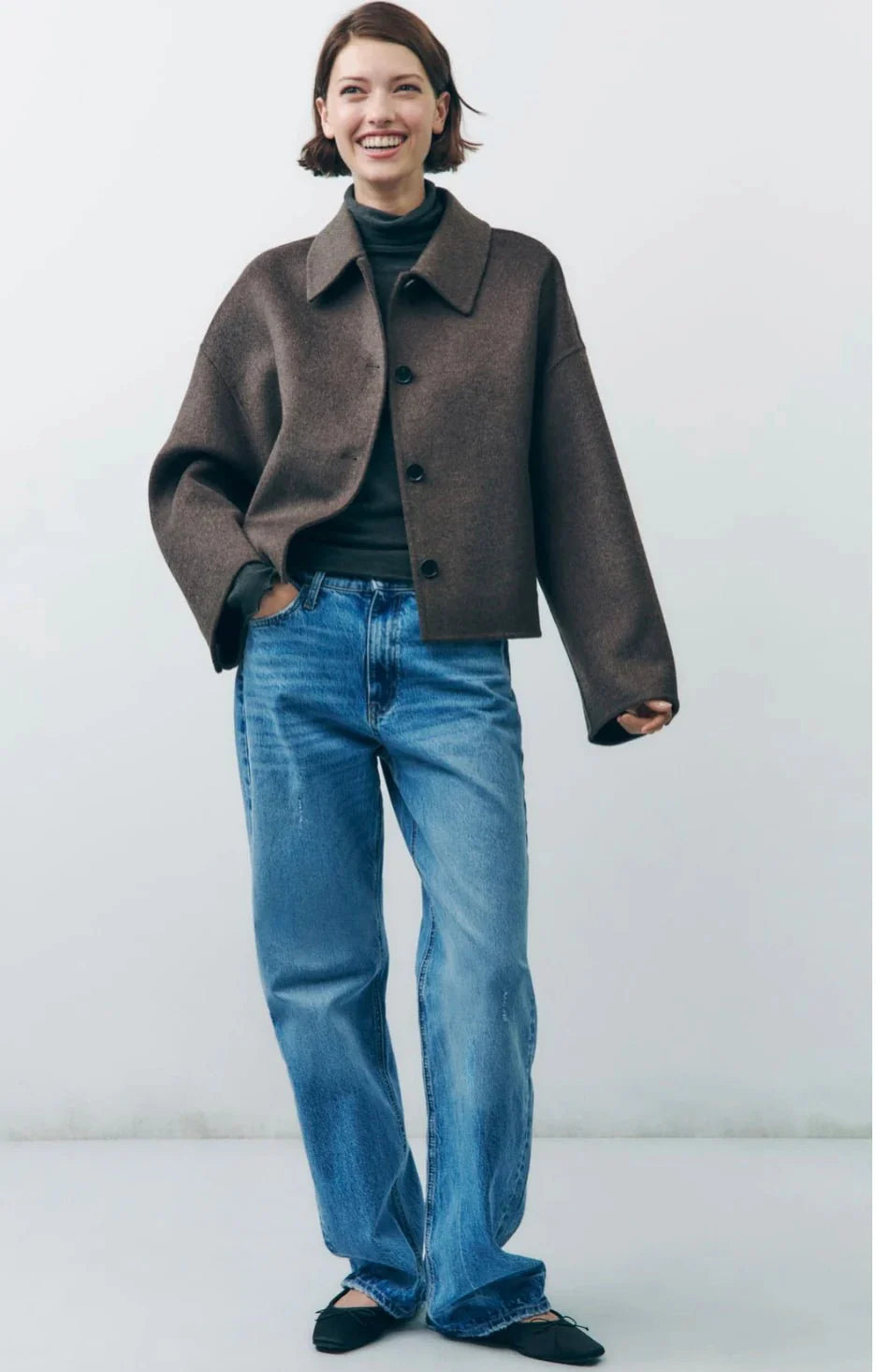 Noemi | Elegante giacca oversize di mezza stagione
