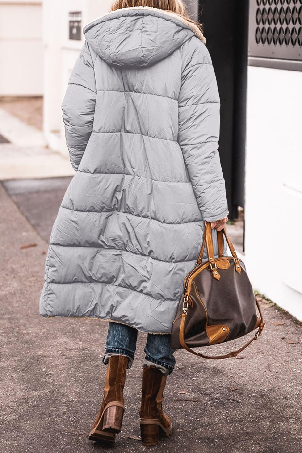 Resist the Coldest Days with Dorine's Luxurious Long Coat!