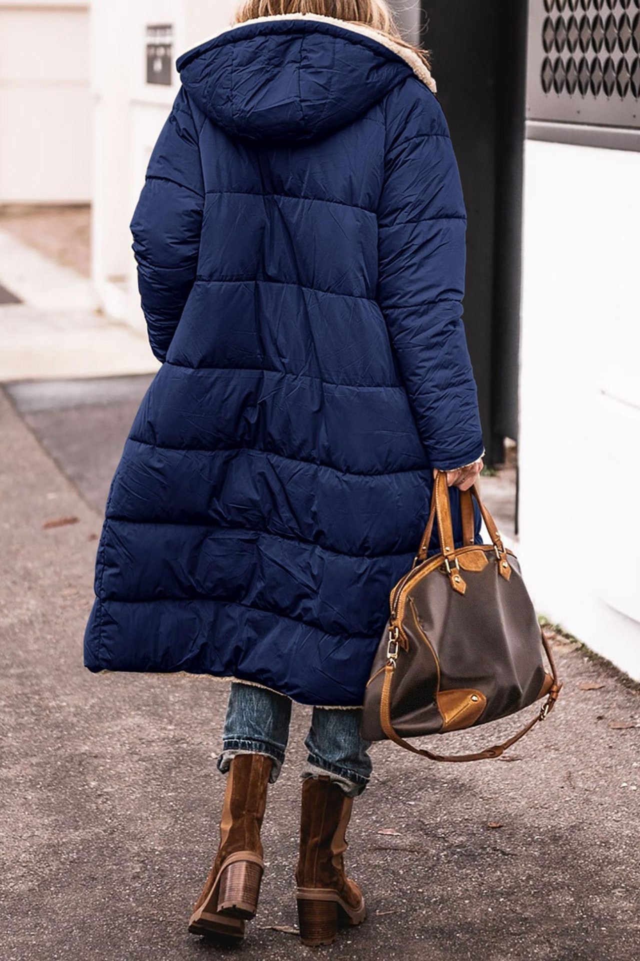 Resist the Coldest Days with Dorine's Luxurious Long Coat!
