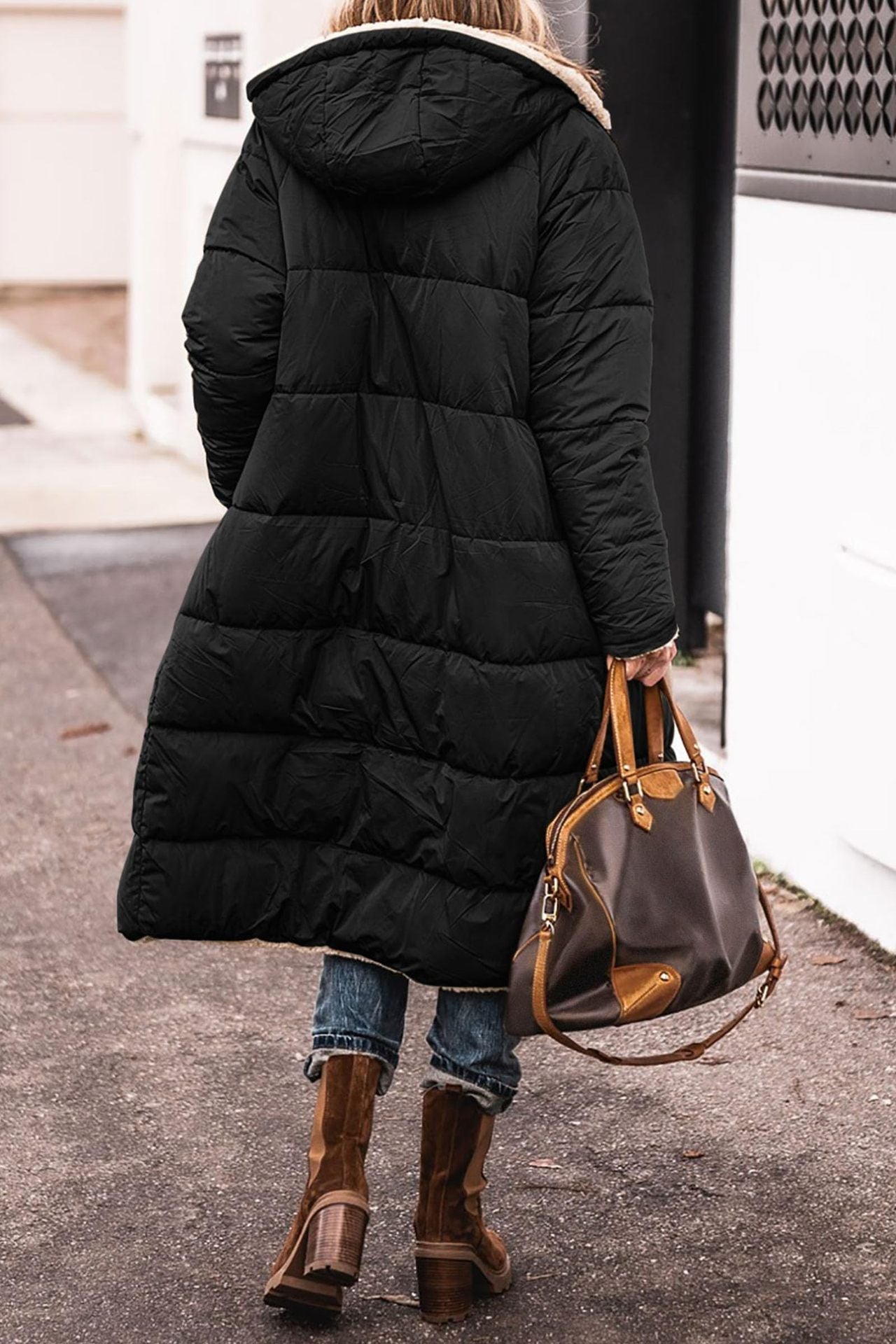 Resist the Coldest Days with Dorine's Luxurious Long Coat!
