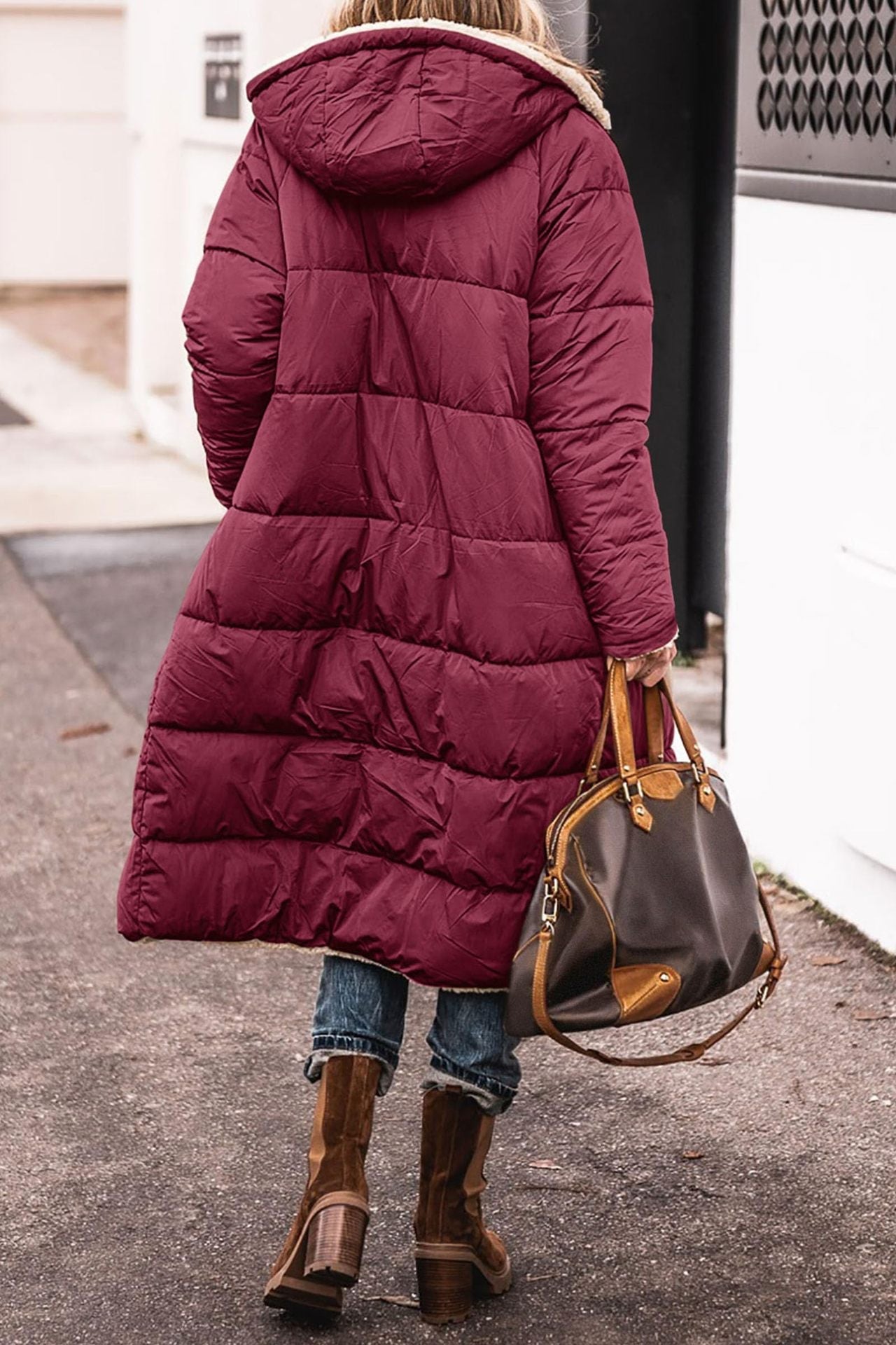 Resist the Coldest Days with Dorine's Luxurious Long Coat!