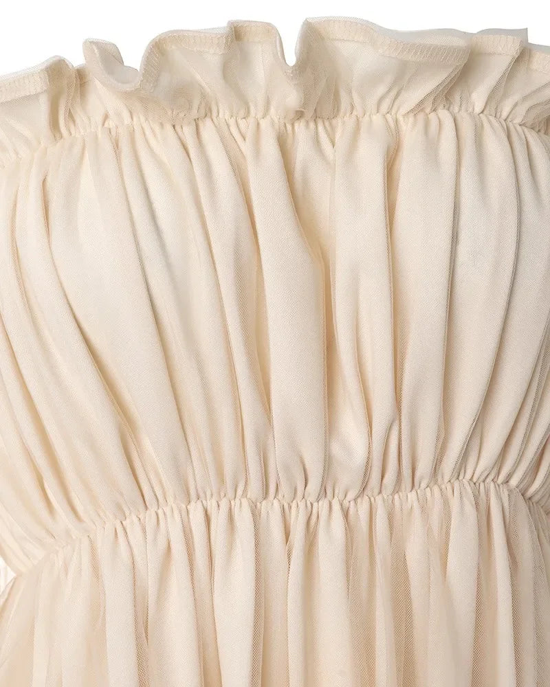 Glamourous Mesh Party Vestido voor Verleidelijke Stranddagen